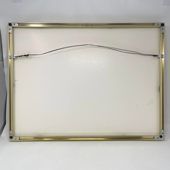 Vintage Framed Art Southwest Navajo Blanket Watercolor Painting Signed Pat Kelly - Picture 9 of 10